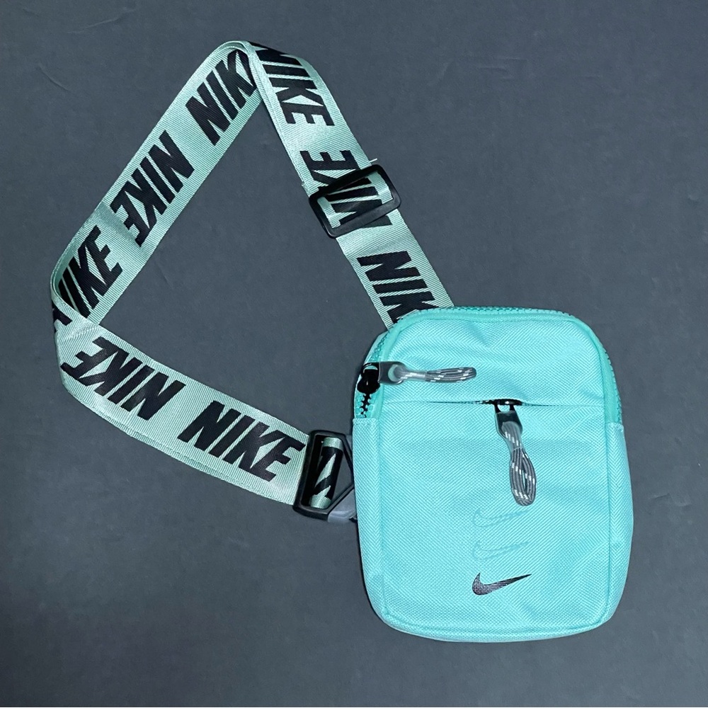 Nike Aqua Crossbody Bag with Branded Strap